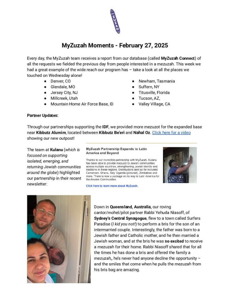 thumbnail of MyZuzah Moments – February 27, 2025